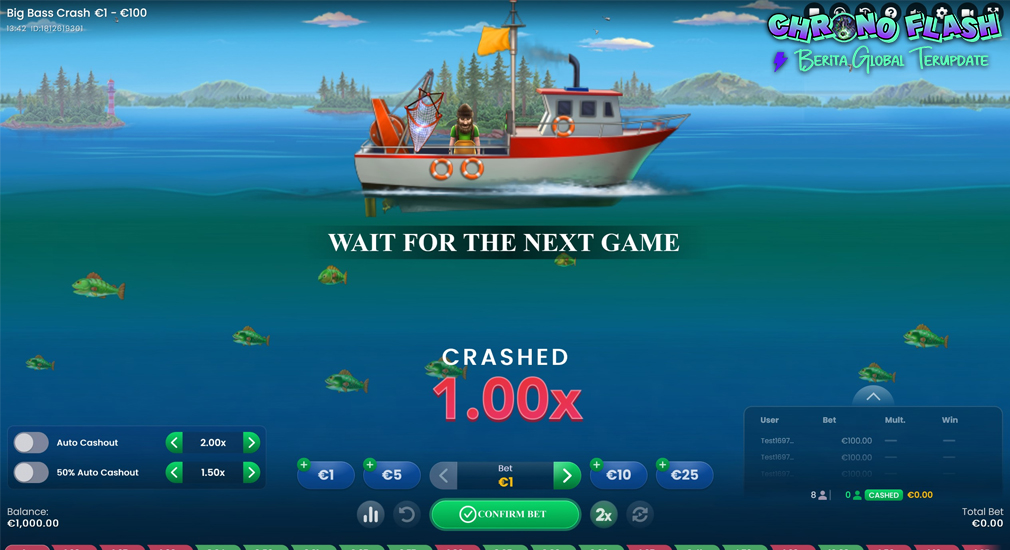 Adu Seru Big Bass Crash di Situs Gacor 2025 Terpercaya!