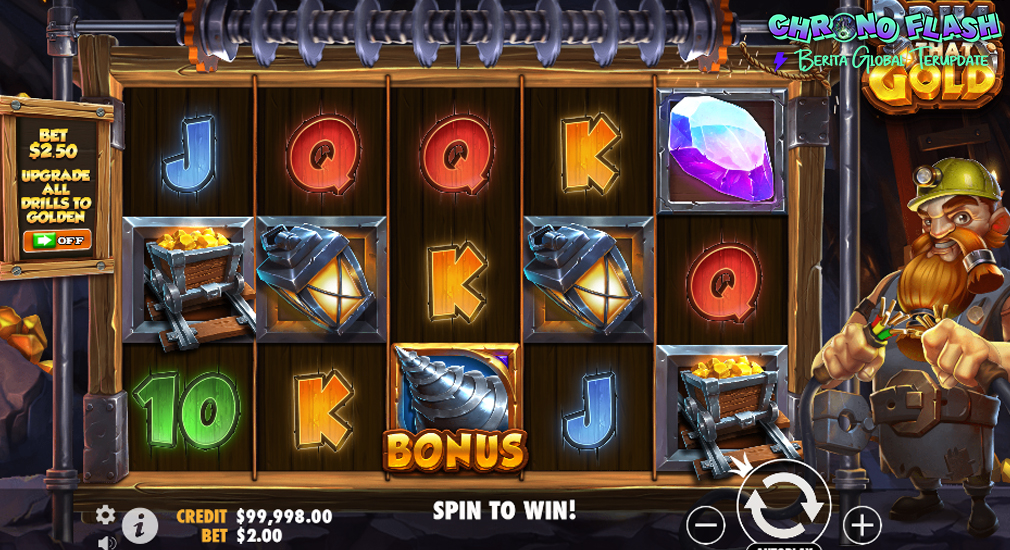 Dapat Multiplier x1000 di Drill That Gold Ruby8000 Login!