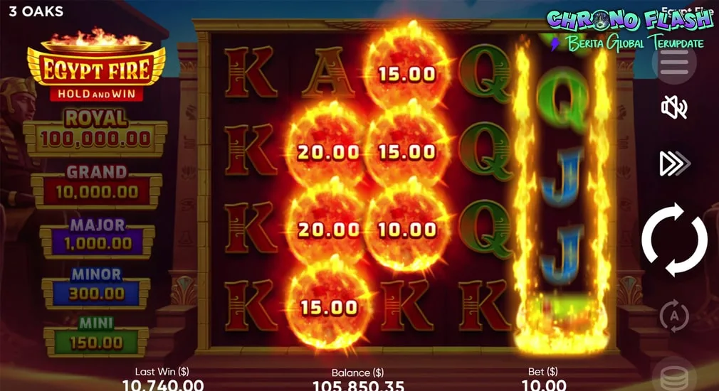 Egypt Fire Slot Online Masuki 15 Makam Serangan