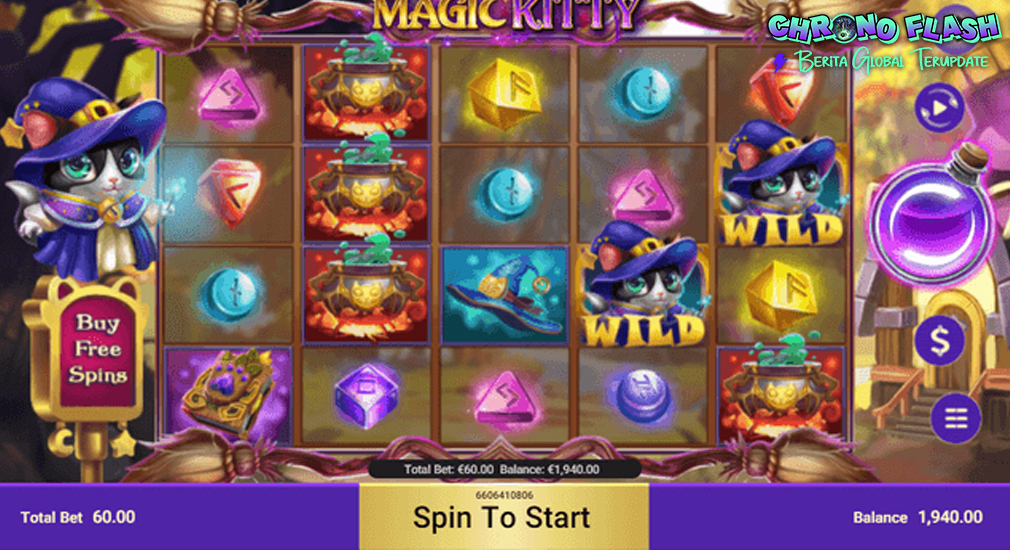 Magic Kitty Sihir Jackpot di Ruby8000 Slot!