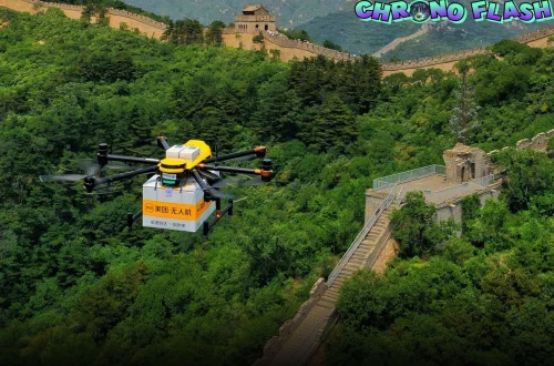 1 Drone Antar Makanan Sampai Ke Tembok Besar China