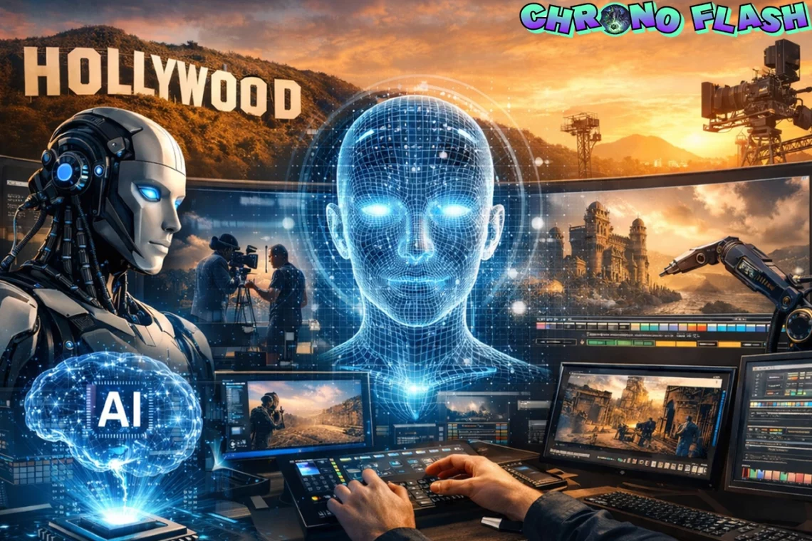 AI di Hollywood: Revolusi di Intens 3 Layar Film!